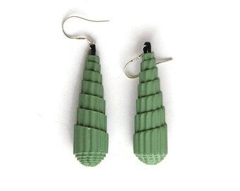 Earrings LONG DROP - corrugated cardboard