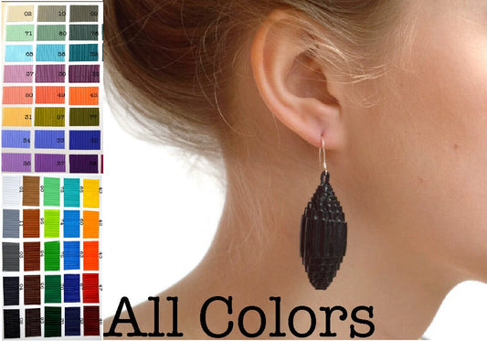 FILA:  Earrings made of corrugated cardboard