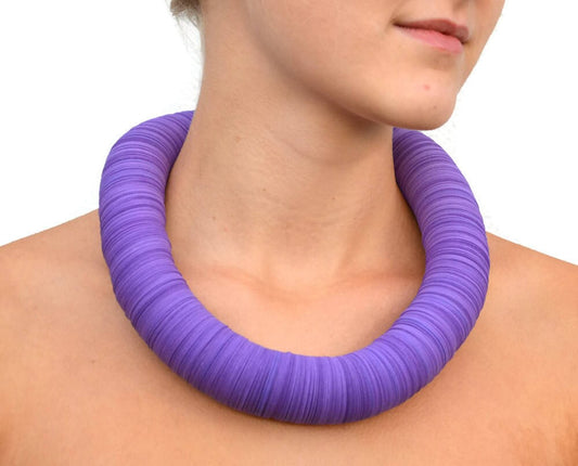 VIOLET: Statement Necklace CARTA: made of cardstock