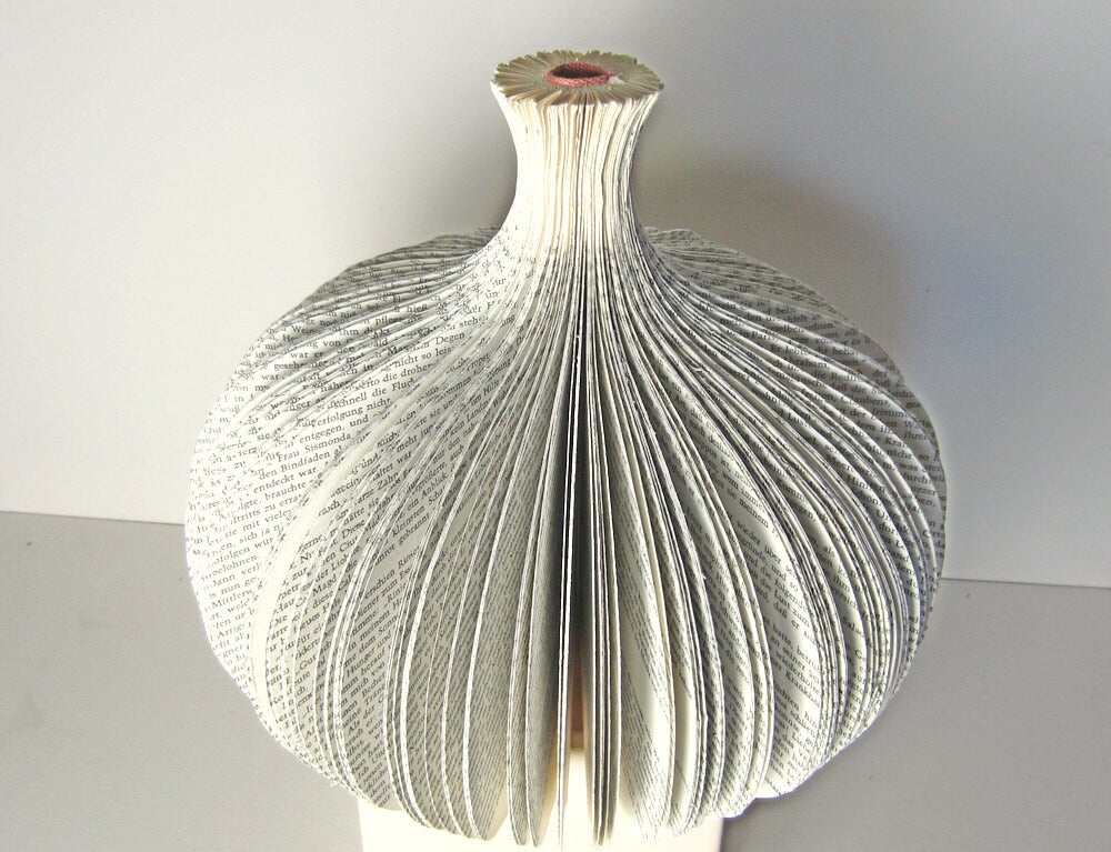 Carafe I - cutted book sculpture