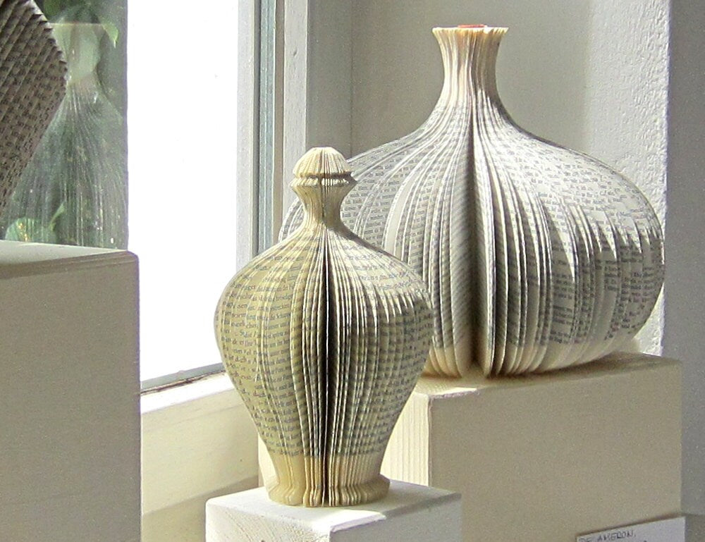 Perfum I - cutted book sculpture