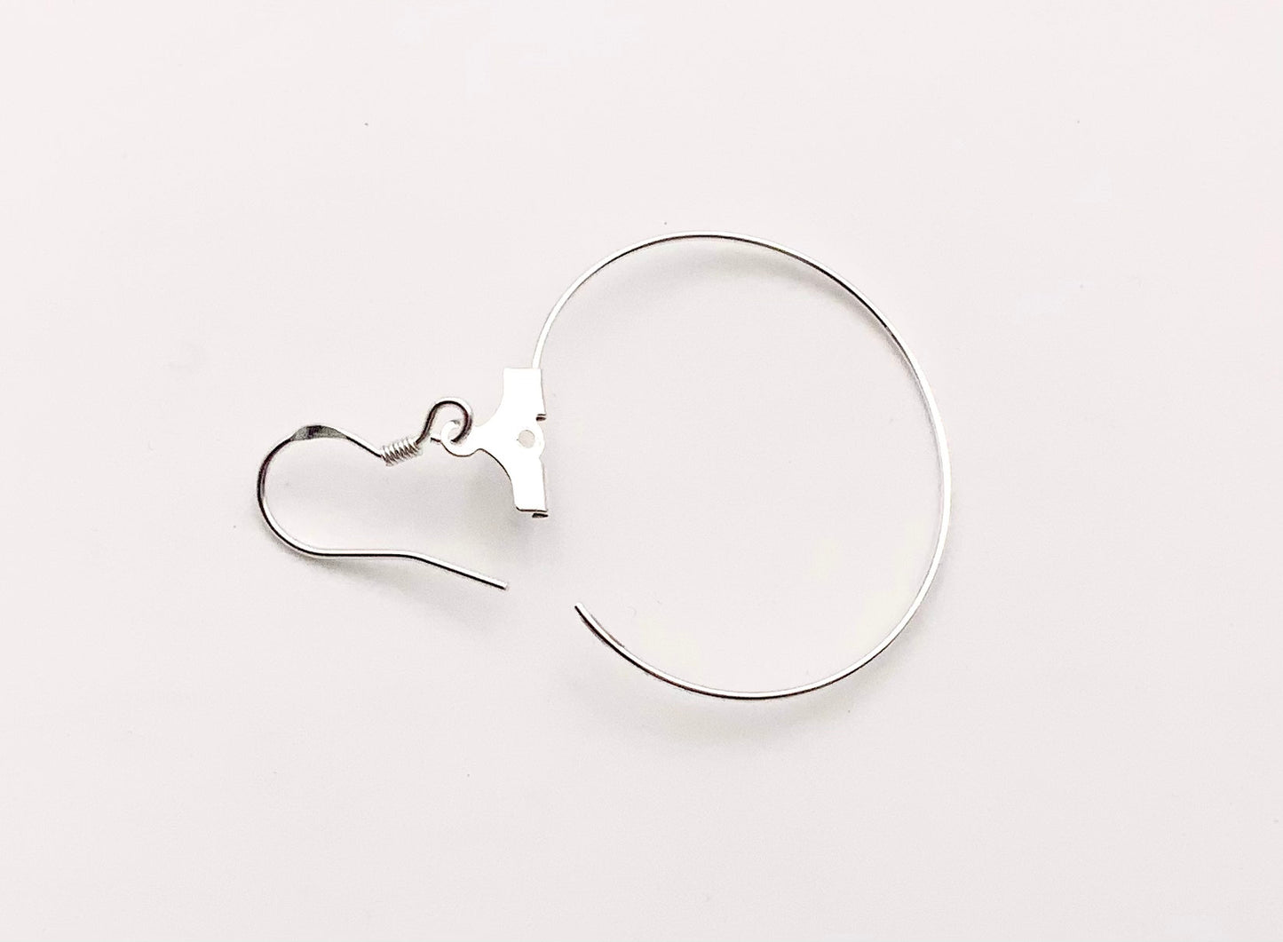 DIY hoop creole earrings with 925 sterling silver ear hooks