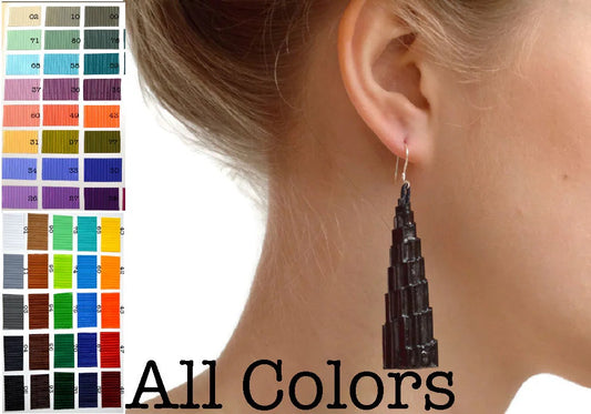 TORRI:  Earrings made of corrugated cardboard