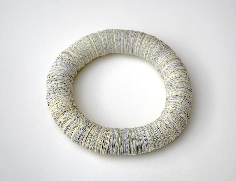 Necklace made of book pages