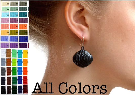 Earrings PALLA - made of corrugated cardboard