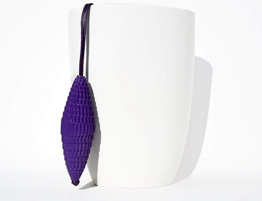 Violet: Statement Pendant CONO - corrugated cardboard