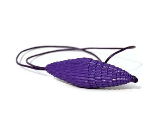 Violet: Statement Pendant CONO - corrugated cardboard