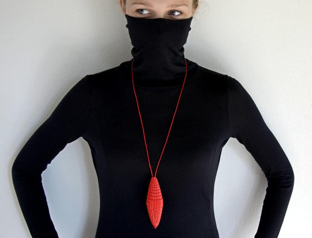 Violet: Statement Pendant CONO - corrugated cardboard