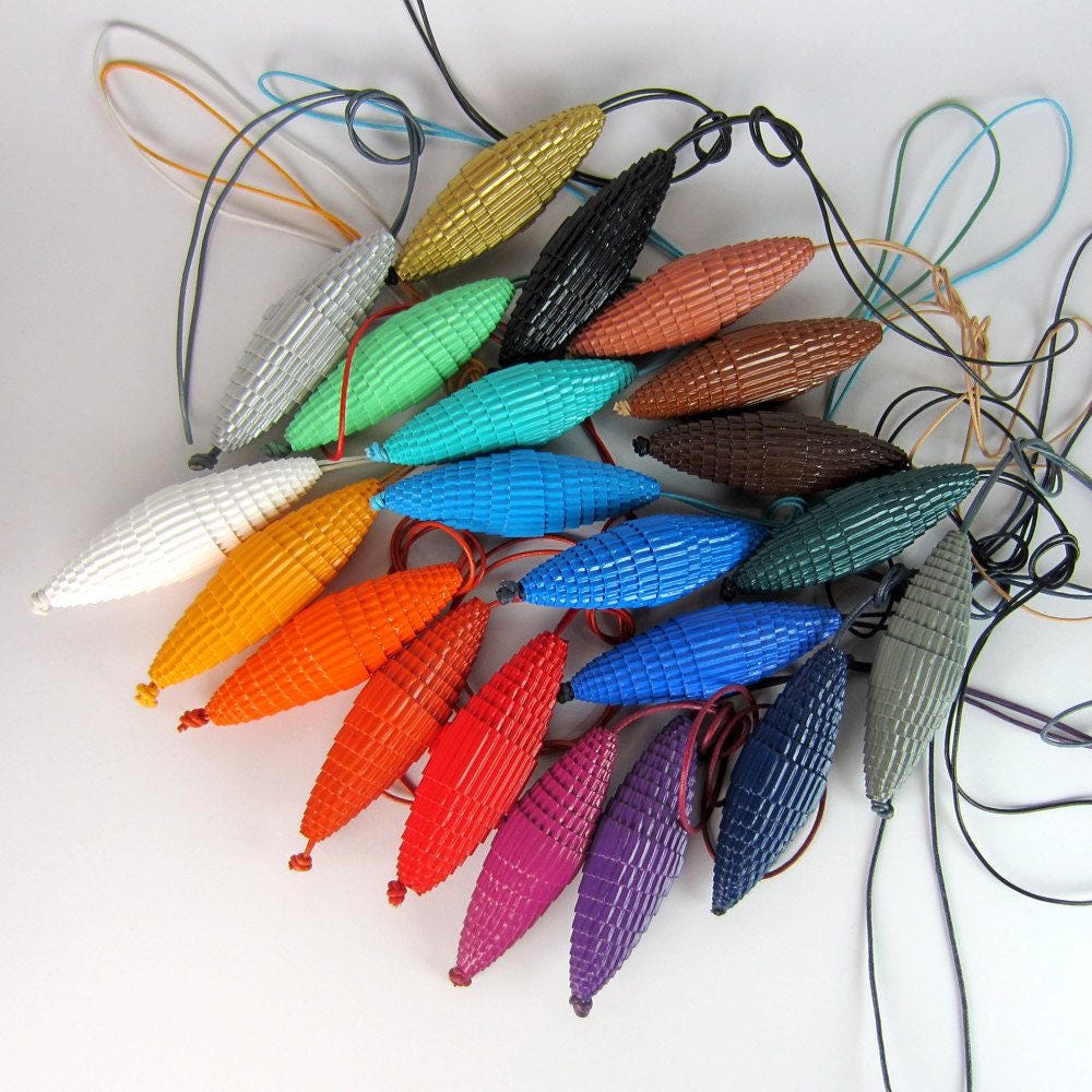 Violet: Statement Pendant CONO - corrugated cardboard