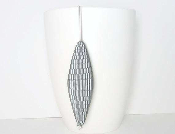 Silver: Statement Pendant CONO - corrugated cardboard