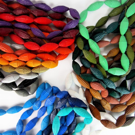 Silver: Statement Necklace FILA with Beads of Corrugated Cardboard