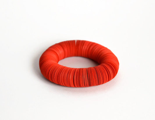 poppy red: Bracelet CARTA - paper jewelry