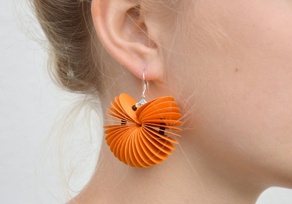 light orange: Bracelet CARTA - paper jewelry