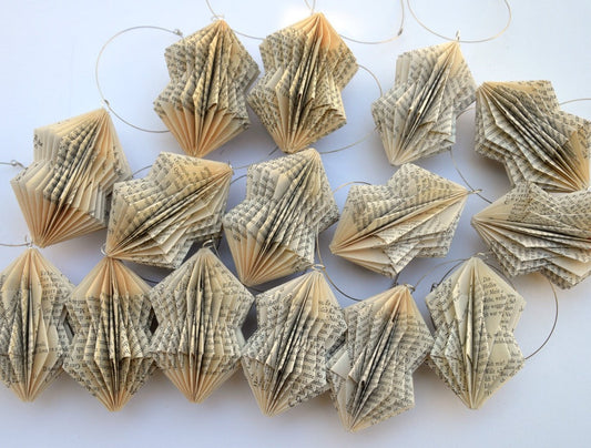 Crystal - folded Book Art hanging Ornament