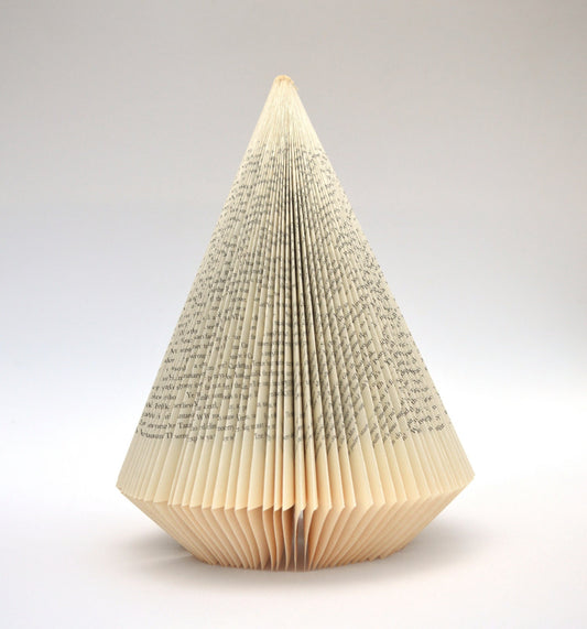 Tree: Folded Book Sculpture - altered Book