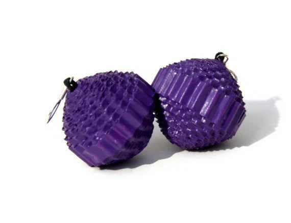 Violet: Earrings PALLA - made of corrugated cardboard