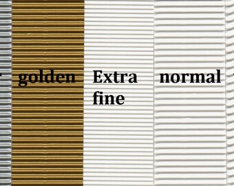 (Extra Fine) corrugated cardboard - Large sheets 13"x 9"  for crafting