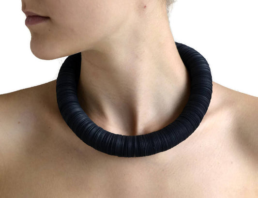 BLACK: Statement Necklace CARTA: made of cardstock