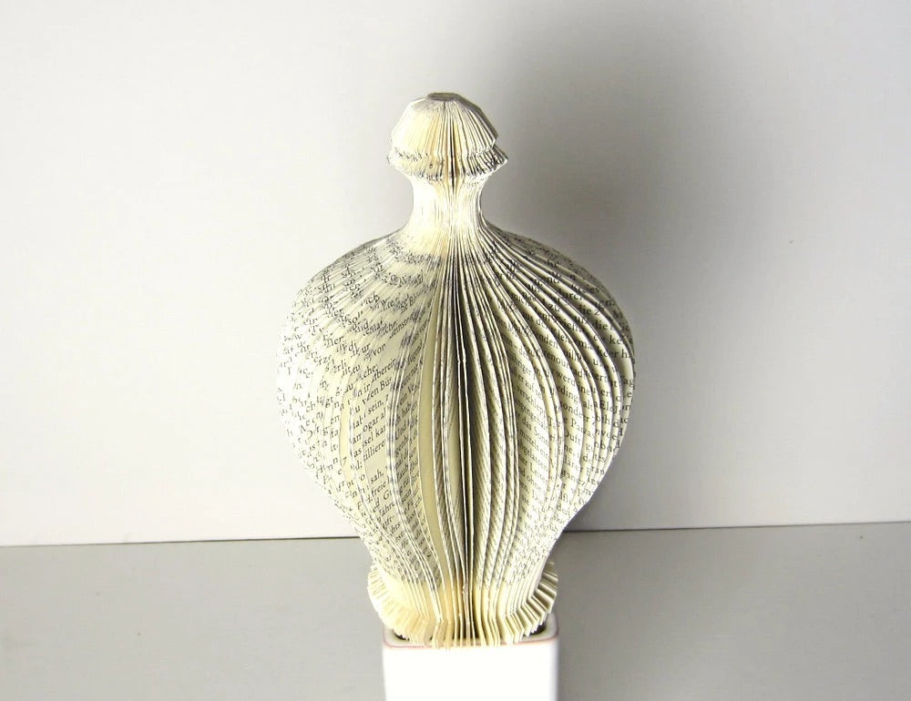 Perfum I - cutted book sculpture