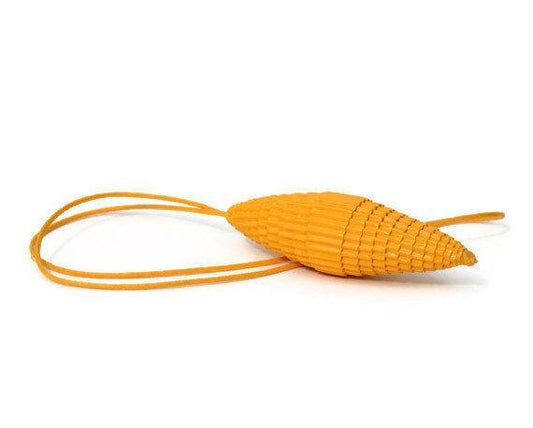 Sun Yellow: Statement Pendant CONO - corrugated cardboard
